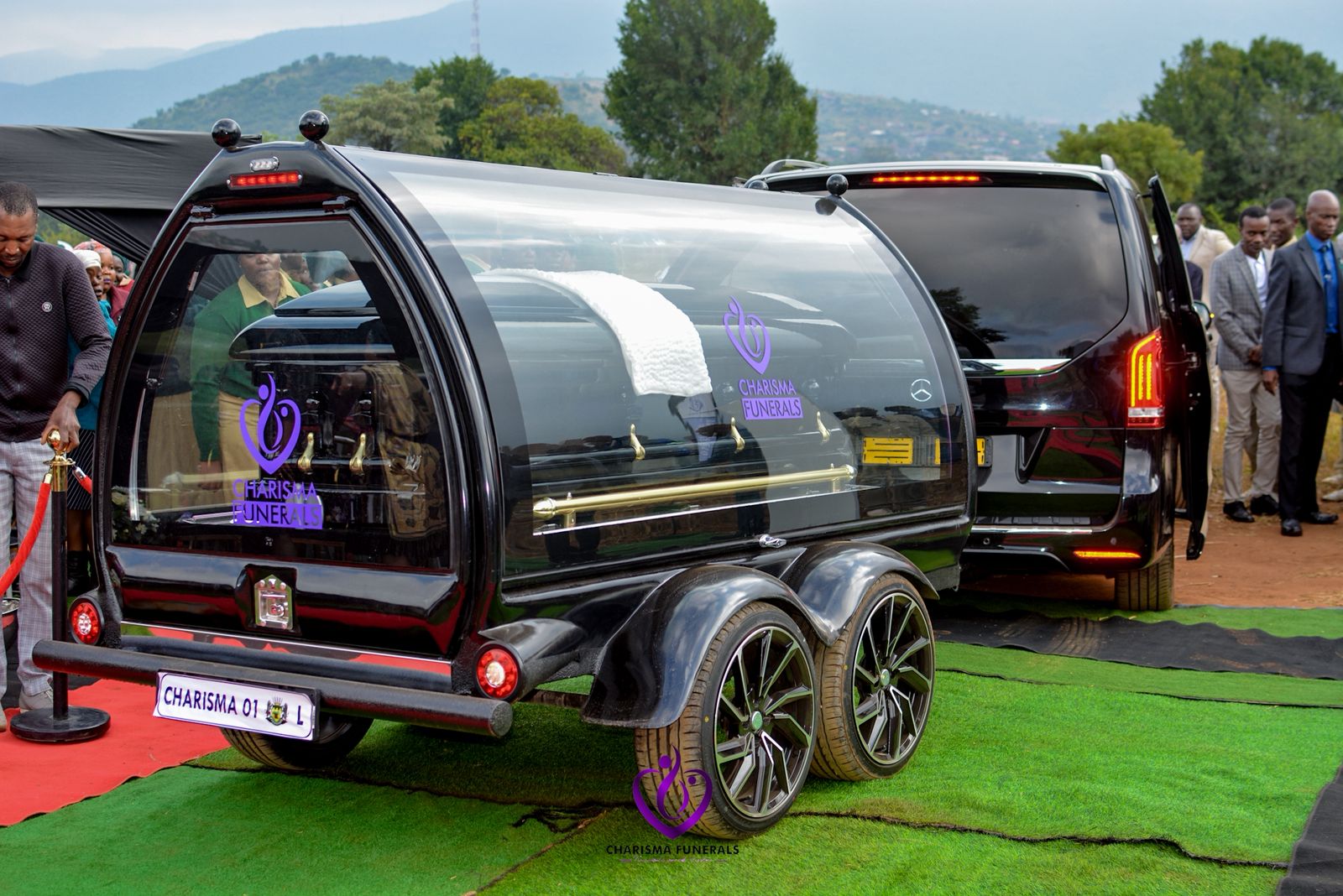 Charisma Funerals glass hearse